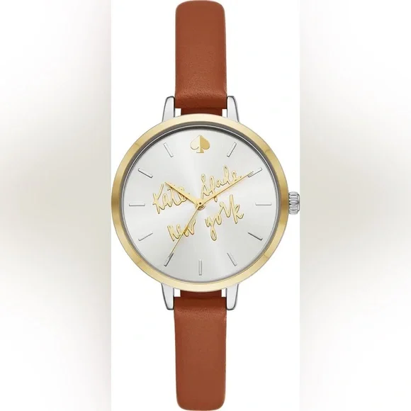 BNIB Kate Spade New York logo dial leather strap watch, 34mm kate spade new york Women main image 2
